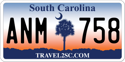 SC license plate ANM758