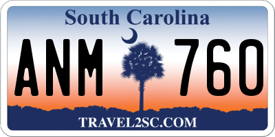 SC license plate ANM760