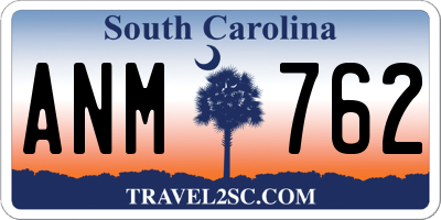 SC license plate ANM762