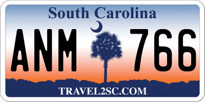SC license plate ANM766
