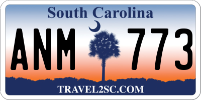SC license plate ANM773