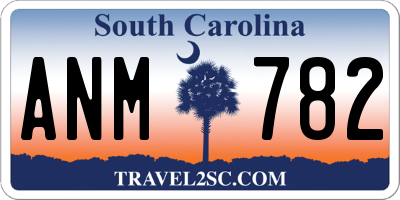 SC license plate ANM782