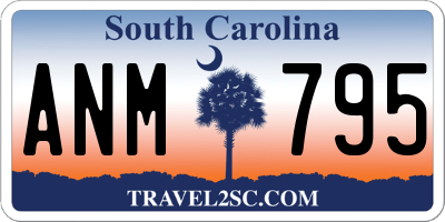 SC license plate ANM795