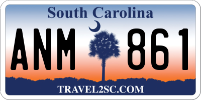 SC license plate ANM861