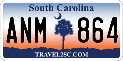 SC license plate ANM864