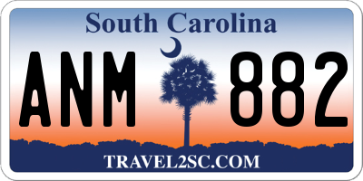 SC license plate ANM882