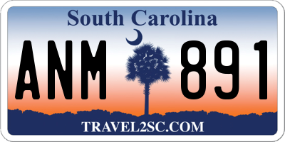 SC license plate ANM891
