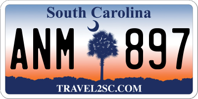 SC license plate ANM897