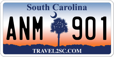 SC license plate ANM901
