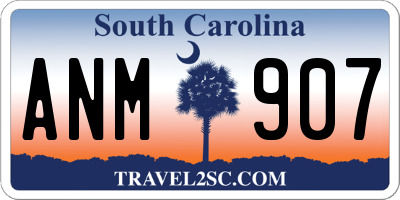 SC license plate ANM907