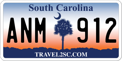 SC license plate ANM912