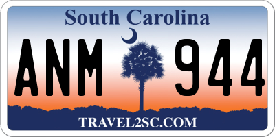 SC license plate ANM944