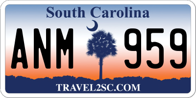 SC license plate ANM959