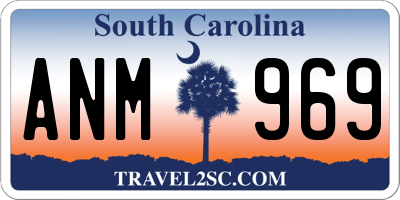SC license plate ANM969