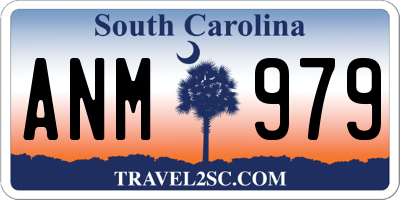 SC license plate ANM979