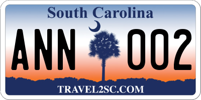 SC license plate ANN002