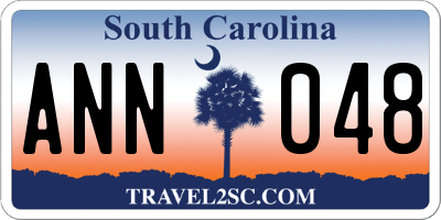 SC license plate ANN048