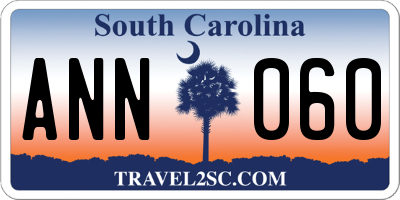 SC license plate ANN060