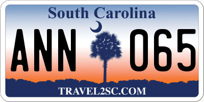 SC license plate ANN065