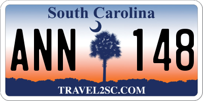 SC license plate ANN148