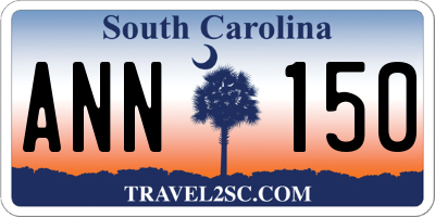 SC license plate ANN150