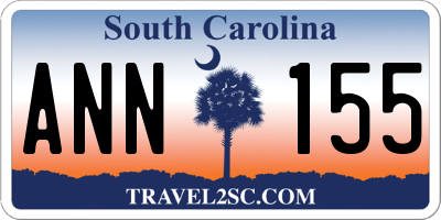 SC license plate ANN155