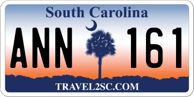 SC license plate ANN161