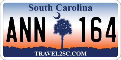 SC license plate ANN164