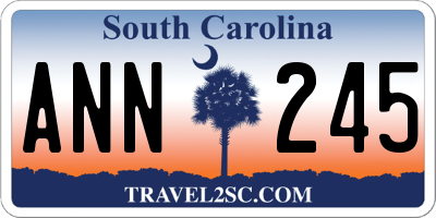SC license plate ANN245