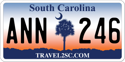 SC license plate ANN246