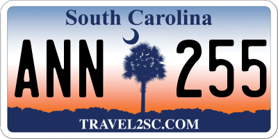SC license plate ANN255