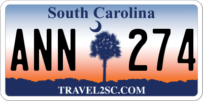 SC license plate ANN274