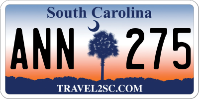 SC license plate ANN275