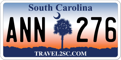 SC license plate ANN276