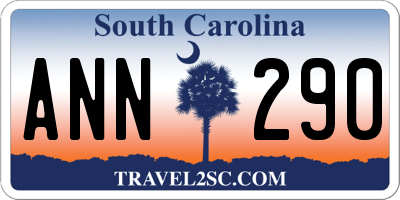 SC license plate ANN290