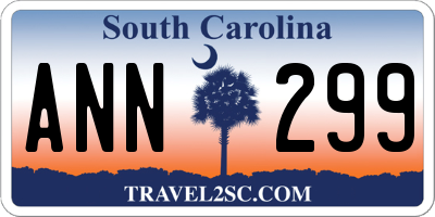 SC license plate ANN299
