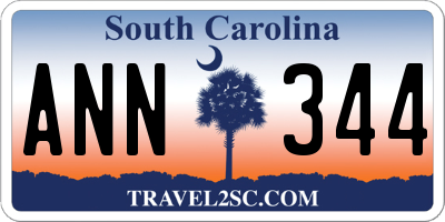 SC license plate ANN344