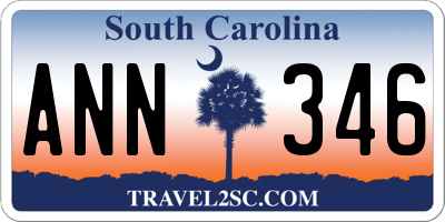 SC license plate ANN346