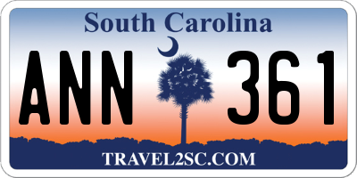 SC license plate ANN361