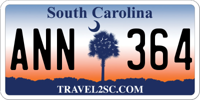 SC license plate ANN364