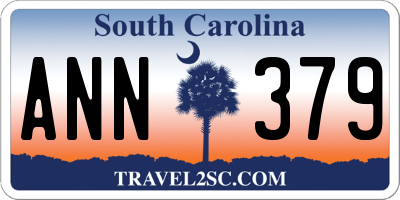 SC license plate ANN379