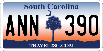 SC license plate ANN390