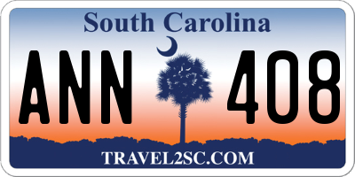 SC license plate ANN408