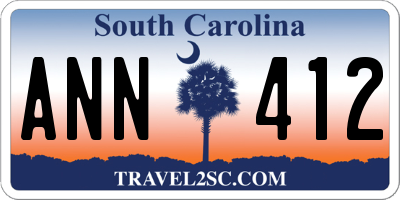 SC license plate ANN412