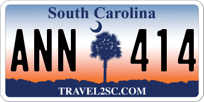 SC license plate ANN414