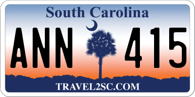 SC license plate ANN415