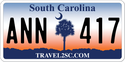 SC license plate ANN417