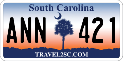 SC license plate ANN421