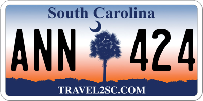 SC license plate ANN424