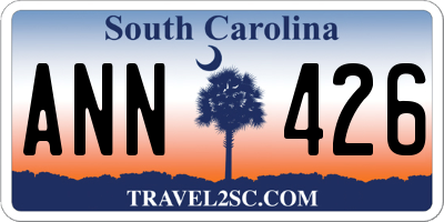 SC license plate ANN426